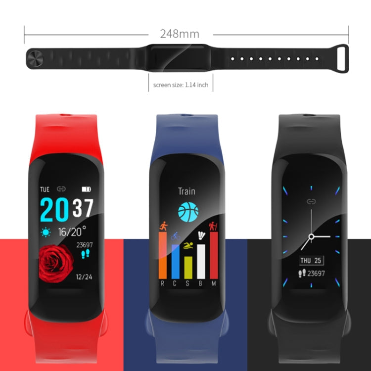 H29 1.14 inches IPS Color Screen Smart Bracelet IP67 Waterproof, Support Step Counting / Call Reminder / Heart Rate Monitoring / Sleep Monitoring
