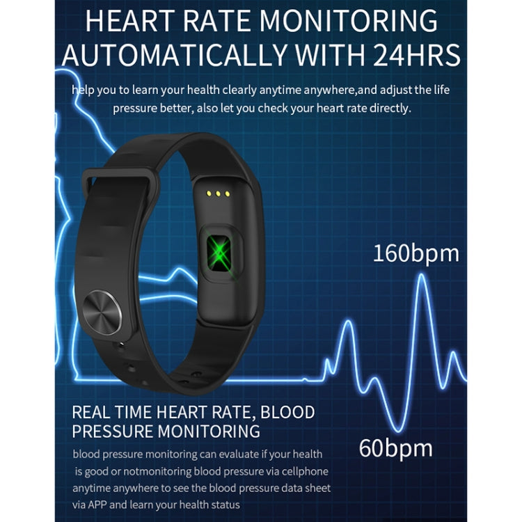H29 1.14 inches IPS Color Screen Smart Bracelet IP67 Waterproof, Support Step Counting / Call Reminder / Heart Rate Monitoring / Sleep Monitoring