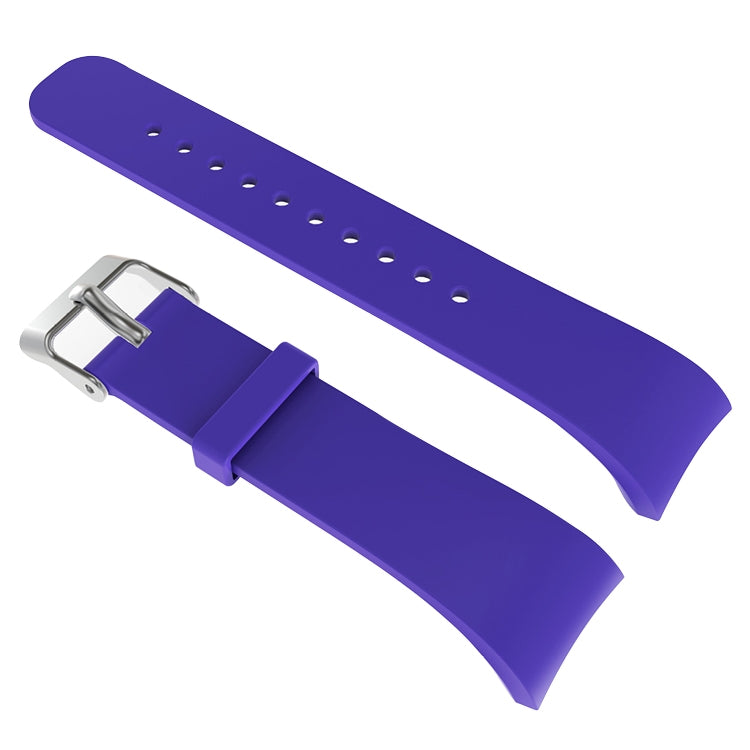 Solid Color Leather Watch Band for Galaxy Gear Fit2 R360