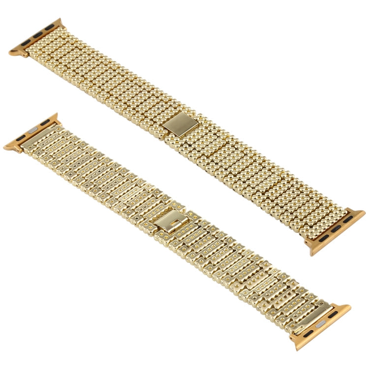 For Apple Watch Series 7 41mm / 6 & SE & 5 & 4 40mm / 3 & 2 & 1 38mm Nine Beads Stainless Steel Wrist Strap Watch Band, For Apple Watch Series 7 41mm / 6 & SE & 5 & 4 40mm / 3 & 2 & 1 38mm