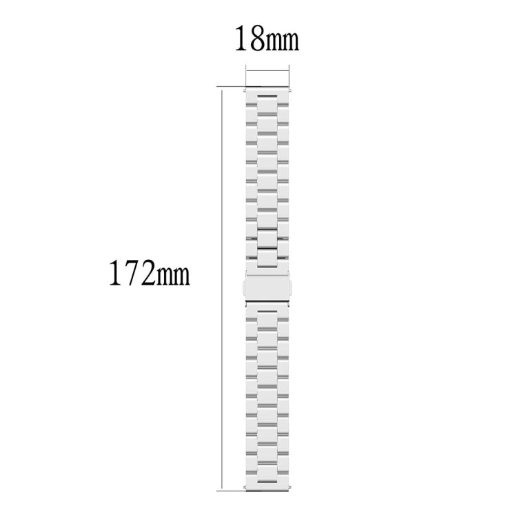 18mm Steel Wrist Strap Watch Band for Fossil Female Sport / Charter HR / Gen 4 Q Venture HR