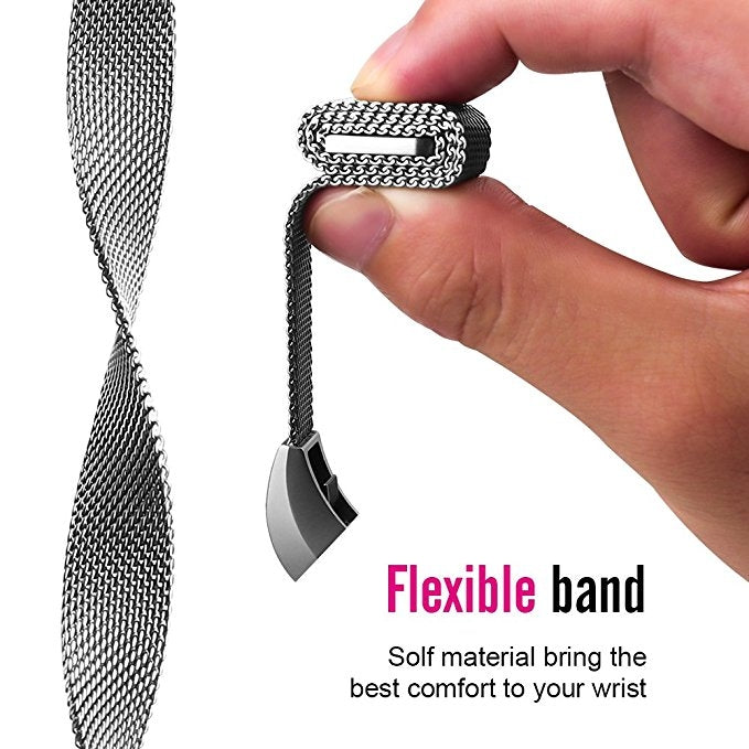 Stainless Steel Magnet Watch Band for FITBIT Alta,Size:Small,130-170mm