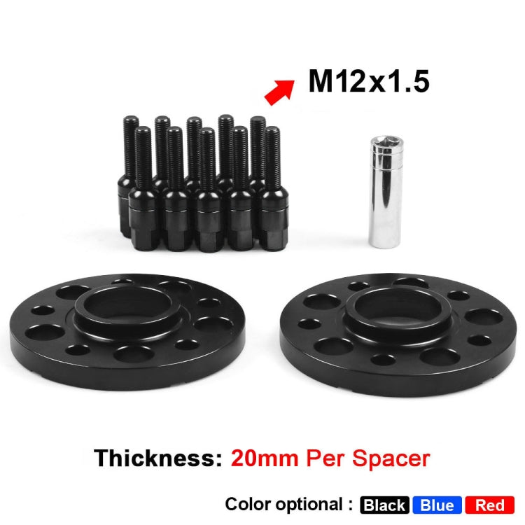 For Mercedes-Benz 20mm Car Modified Wheel Hub Flange Center Wheel Spacer with M12x1.5 Screws, 20mm