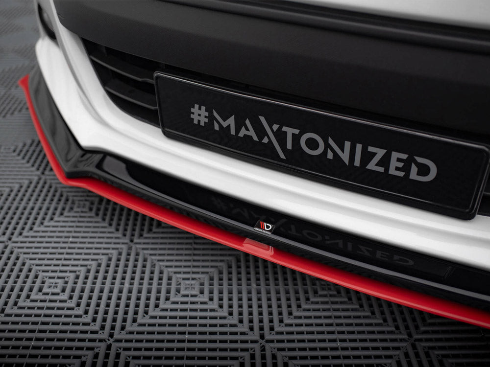Maxton Design - Aftermarket  FRONT SPLITTER (BLACK & RED) V.5 SUBARU BRZ FACELIFT 2017-2020