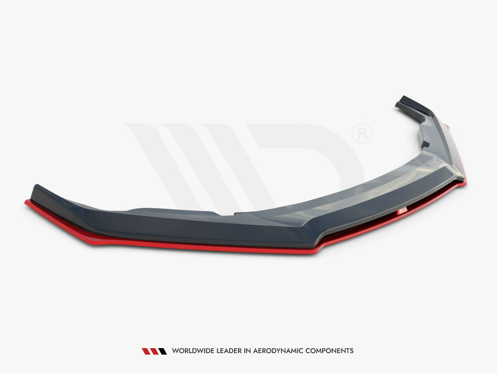 Maxton Design - Aftermarket  FRONT SPLITTER (BLACK & RED) V.5 SUBARU BRZ FACELIFT 2017-2020