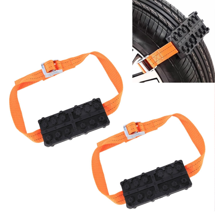 2 PCS Universal Car Snow Chains Mud Tires Traction Mat Wheel Chain Non-slip Tracks Auto Winter Road Turnaround Tool Anti Slip Grip Tracks, Anti Slip Grip Tracks