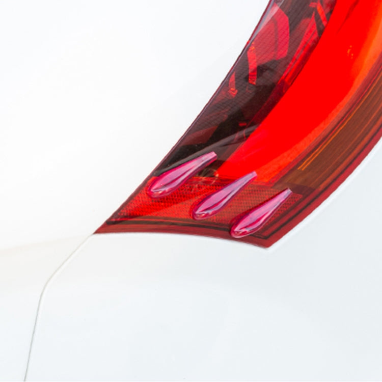 6 PCS Universal Resin Rear Spoiler Car Auto Rear Spoiler Exterior Rear Spoiler Kit Car Crash Strip Spoiler Routed Board Mute Rectifier Noise Reduction Spoiler