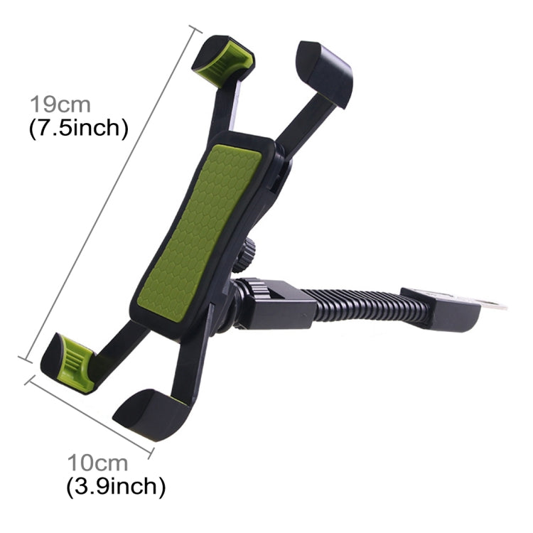 Universal 360 Degrees Free Rotation ABS Motorcycle Phone Bracket Mountain Bike Navigation Bracket GPS/Mobile Holder for 3.5-6.5 inch Mobile Phone