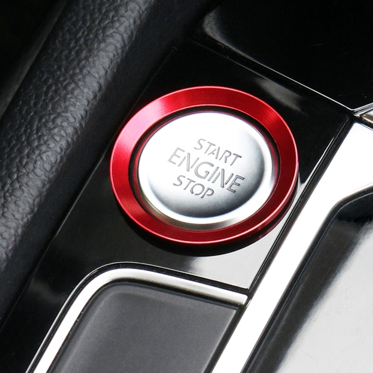 Car Engine Start Key Push Button Ring Trim Aluminum Alloy Sticker Decoration for Volkswagen, For Volkswagen (Engine Start), For Volkswagen