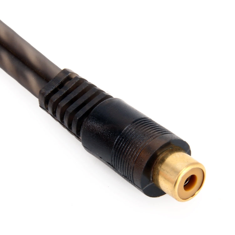 Car AV Audio Video 1 Female to 2 Male Copper Extension Cable Wiring Harness, Cable Length: 26cm, 1 Female to 2 Male (Copper)