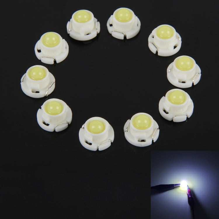 10PCS 2W T4.7 Wedge Instrument Panel LED Light Dashboard Gauge Cluster Indicator Lamp Bulb, 2W  T4.7, 2W T4.7