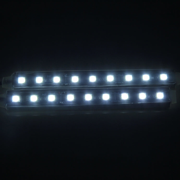 2 in 1 4.5W 18 SMD-5050-LEDs RGB Car Interior Floor Decoration Atmosphere Neon Light Lamp, DC 12V, 2 in 1 4.5W (White Light)
