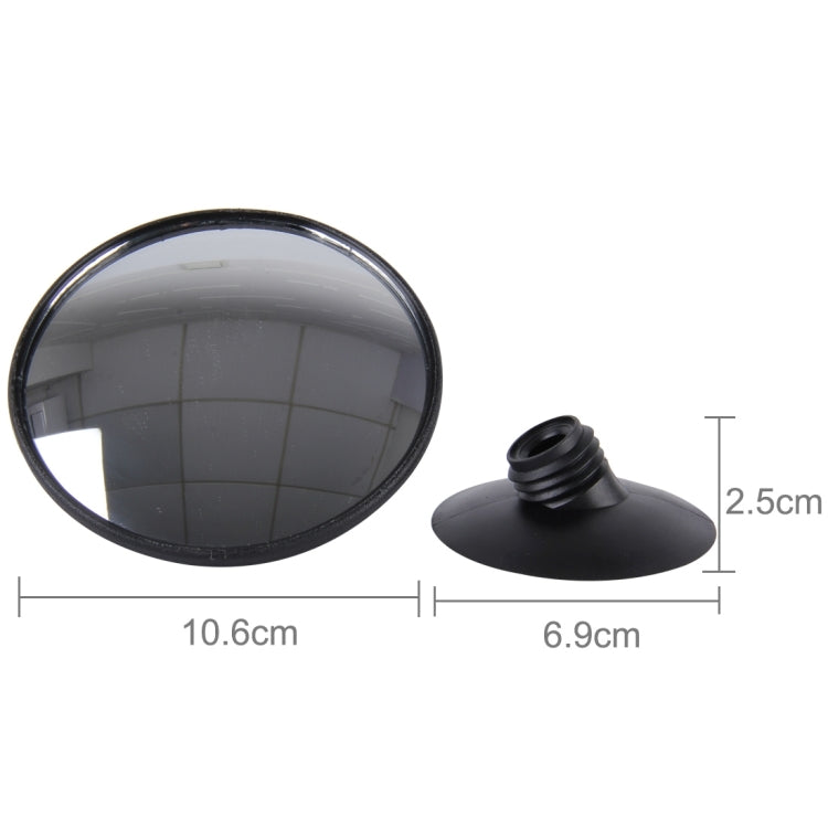 3R-098 Car Blind Spot Rear View Wide Angle Mirror, Diameter: 9.8cm, 3R-098 (Black)