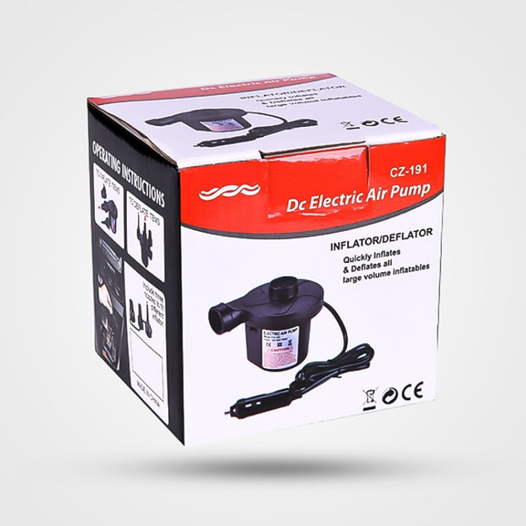 CZ-191 DC12V 40W Portable Mini Electric Air Pump Tire Inflator Car Tire Pump Inflatable Pump, CZ-191
