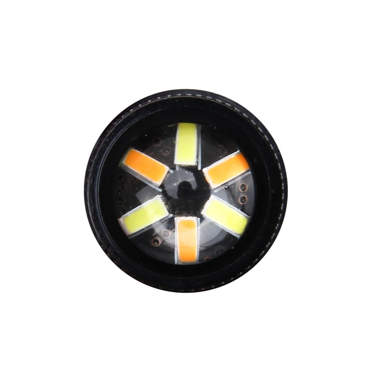 7443 5W 350LM 60LEDs DC 12V 6000K SMD-4014 Car Auto Brake Light Turn Signal Lights (White Light+Yellow Light), 7443 5W