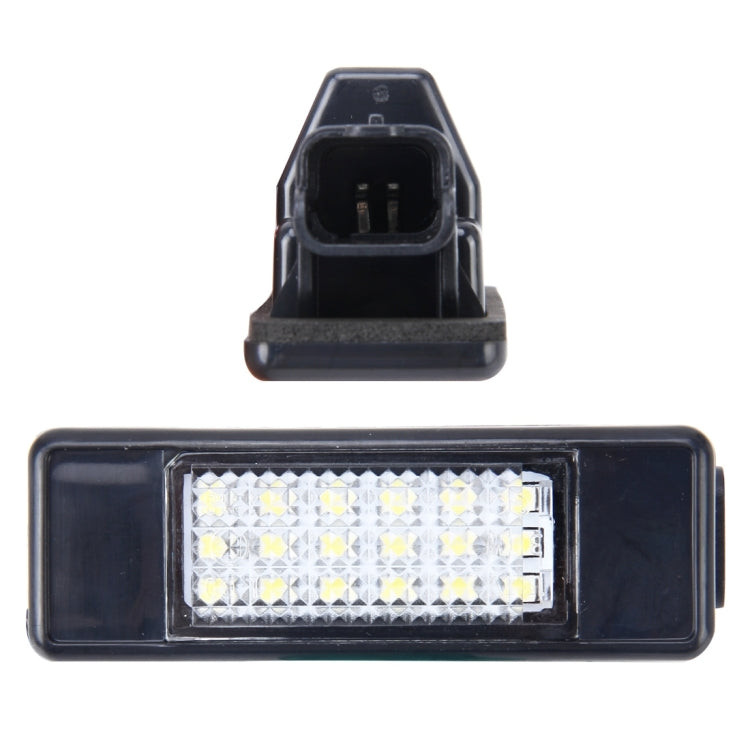 2 PCS License Plate Light with 24 SMD-3528 Lamps for Peugeot Citroen (White Light), For Peugeot Citroen