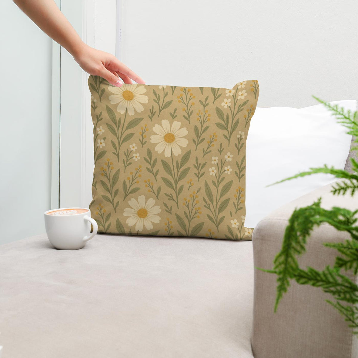 Meadow Whisper Cotton Cushion