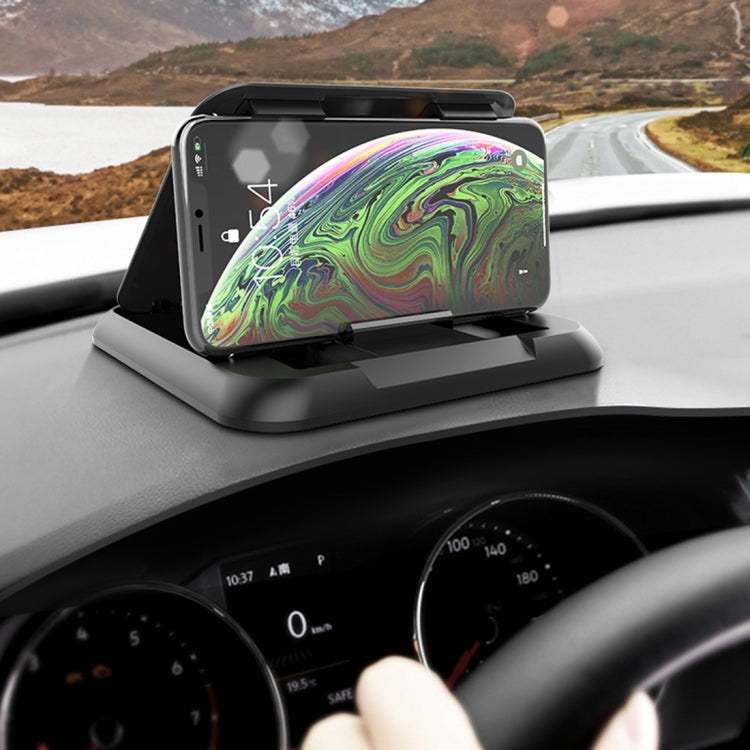 Car Carbon Fiber Texture Silicon Mobile Phone Holder for 3.5-6.8 inches Cellphone, Phone Holder for 3.5-6.8 inches Cellphone