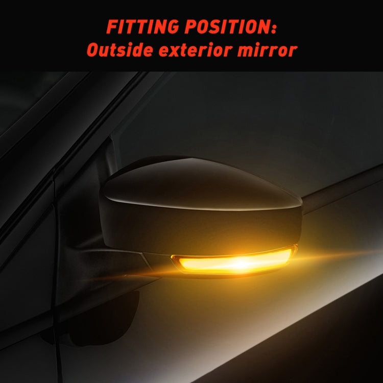 2 PCS D12V / 5W Car LED Dynamic Blinker Reversing Light Flowing Water Turn Signal Light for Ford, For Ford