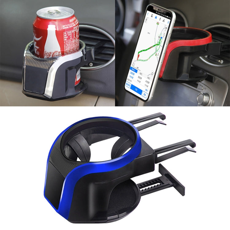 2 in 1 Car Air Outlet Magnetic Mount Beverage Cup Stand Phone Holder, 2 in 1 Phone Holder, 2 in 1 Phone Holder(Red)