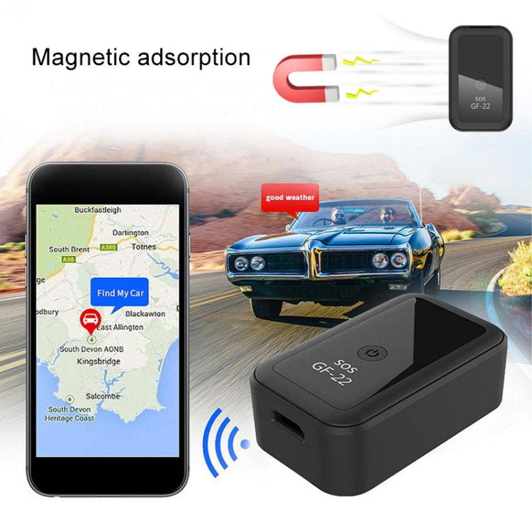 GF22 Car GPS Tracking Anti-theft Device Magnetic Positioning Adsorption Anti Lost Device Voice Control Recordable, GF22