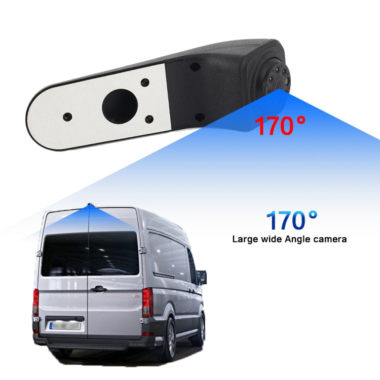 PZ475 Car Waterproof 170 Degree Brake Light View Camera + 7 inch Rearview Monitor for Volkswagen Crafter, PZ475 + 7 inch Rearview Monitor