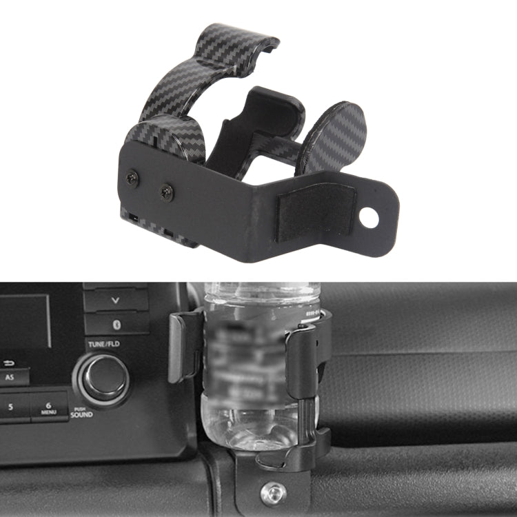 Car Multifunctional Carbon Fiber Water Cup Holder for Suzuki Jimny 2019-2020, For Suzuki Jimny 2019-2020 Carbon Fiber