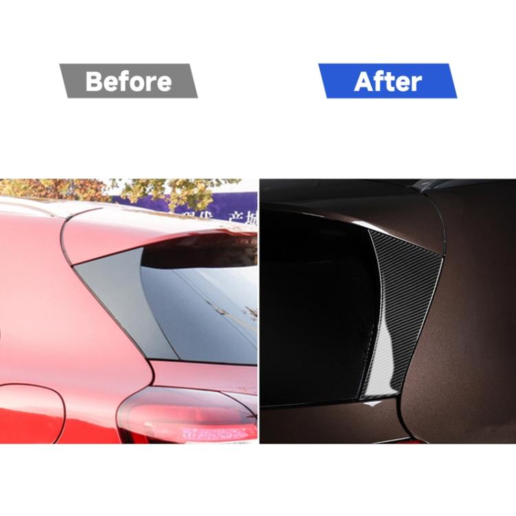 Car Carbon Fiber Rear Window Decorative Sticker for Mercedes-Benz GLA 2015-2018, Left and Right Drive Universal, Rear Window