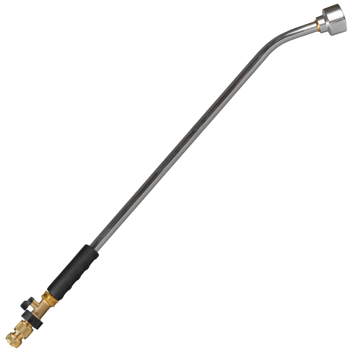 90cm Garden Watering Lance with Brass Valve and Quick Connect Hose Connector