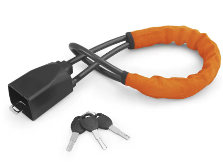 Universal Car Steering Wheel Lock with Seat Belt Socket – Heavy-Duty Steel Rope Anti-Theft Protection Device for Car, SUV, Truck, Van & RV with 3 Keys