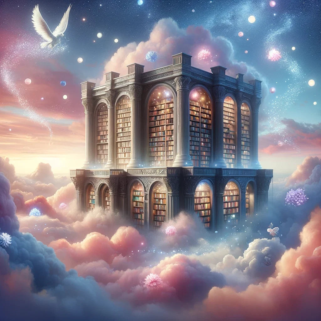 Celestial Library Canvas