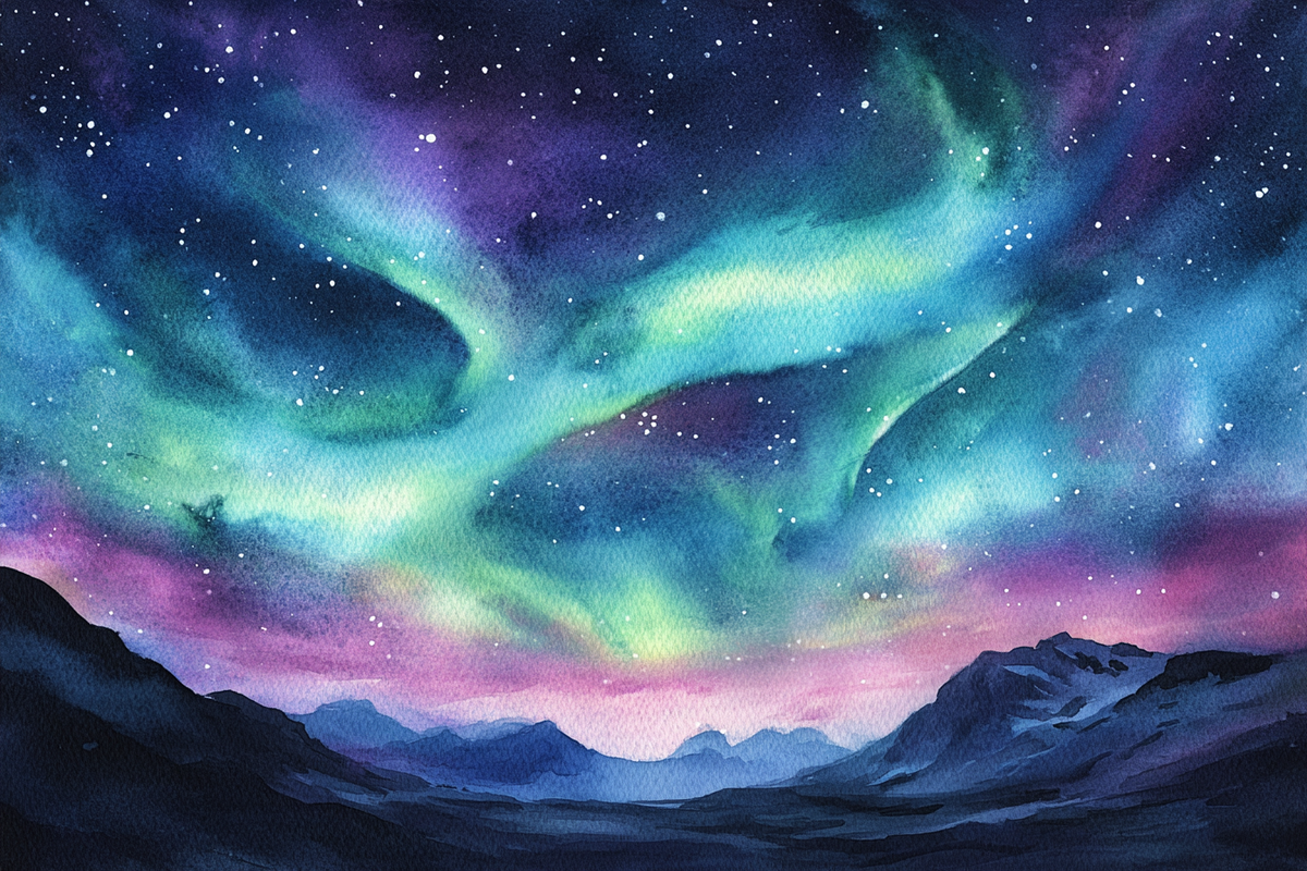 Celestial Night Romance Canvas