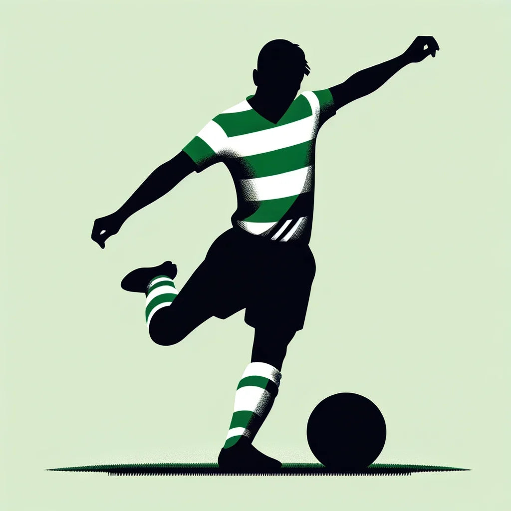 Celtic Free Kick Canvas