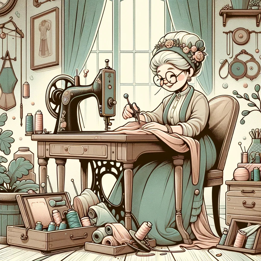 Charming Seamstress Canvas