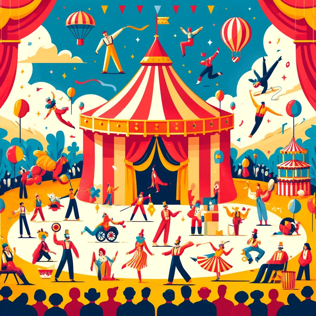 Circus Spectacle Canvas