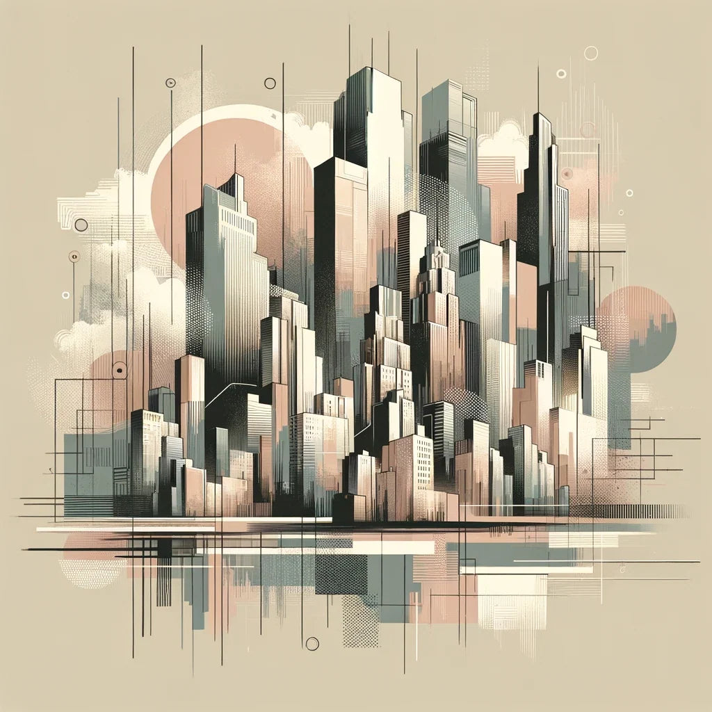 Cityscape Urban Symphony Canvas