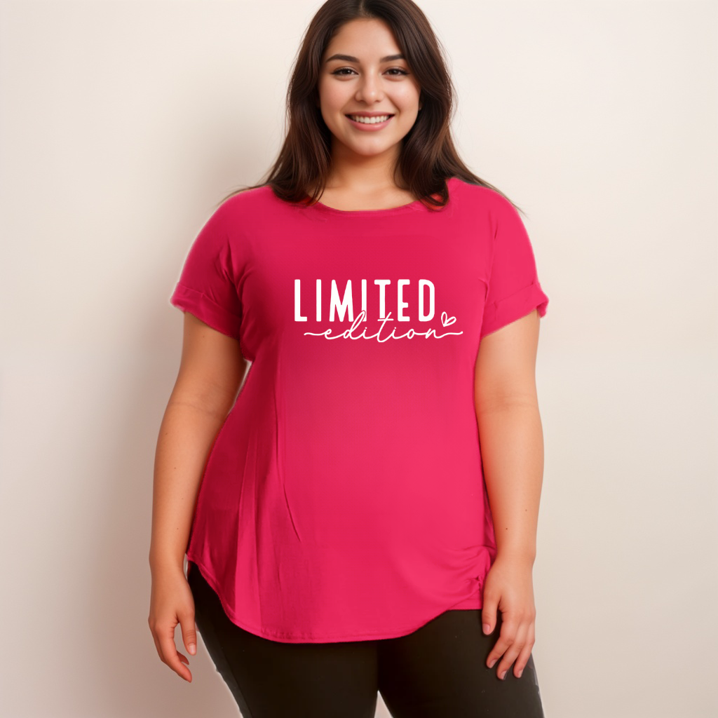 Limited-Edition Dipped-Hem T-Shirt