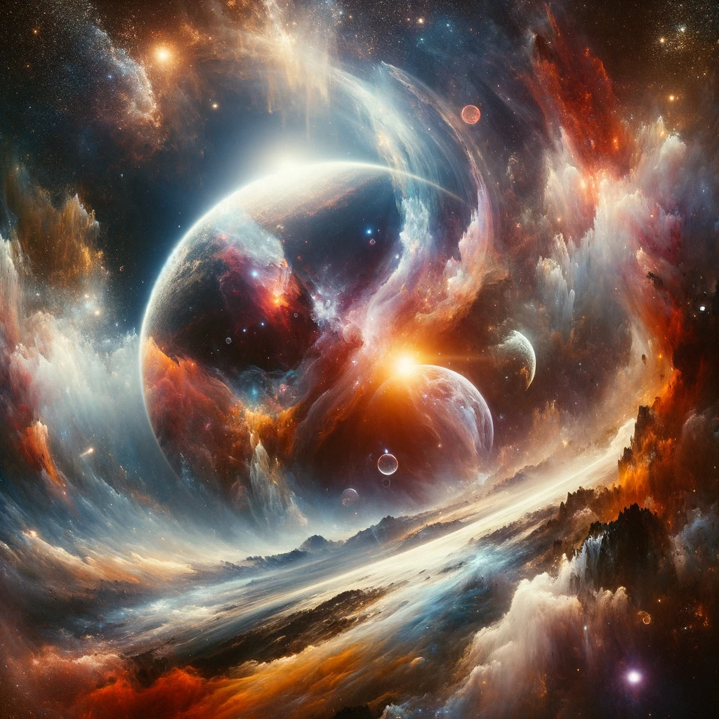 Cosmic Abstraction Canvas