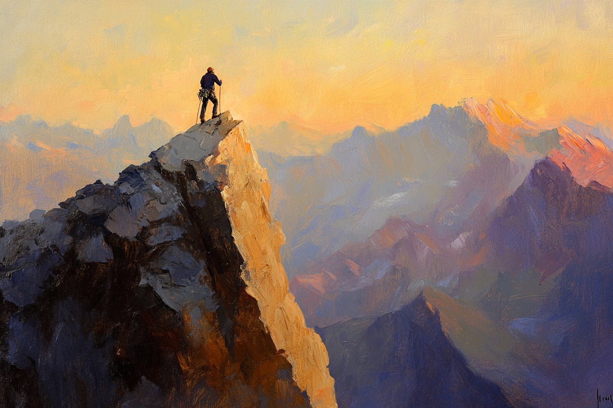 Courageous Ascent Canvas