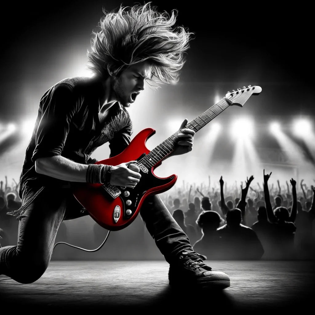Crimson Riff Canvas