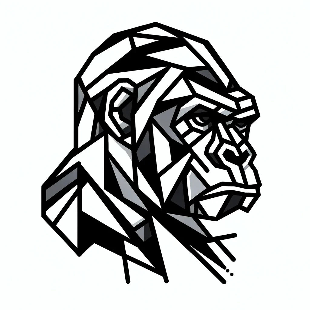Cubist Gorilla Canvas