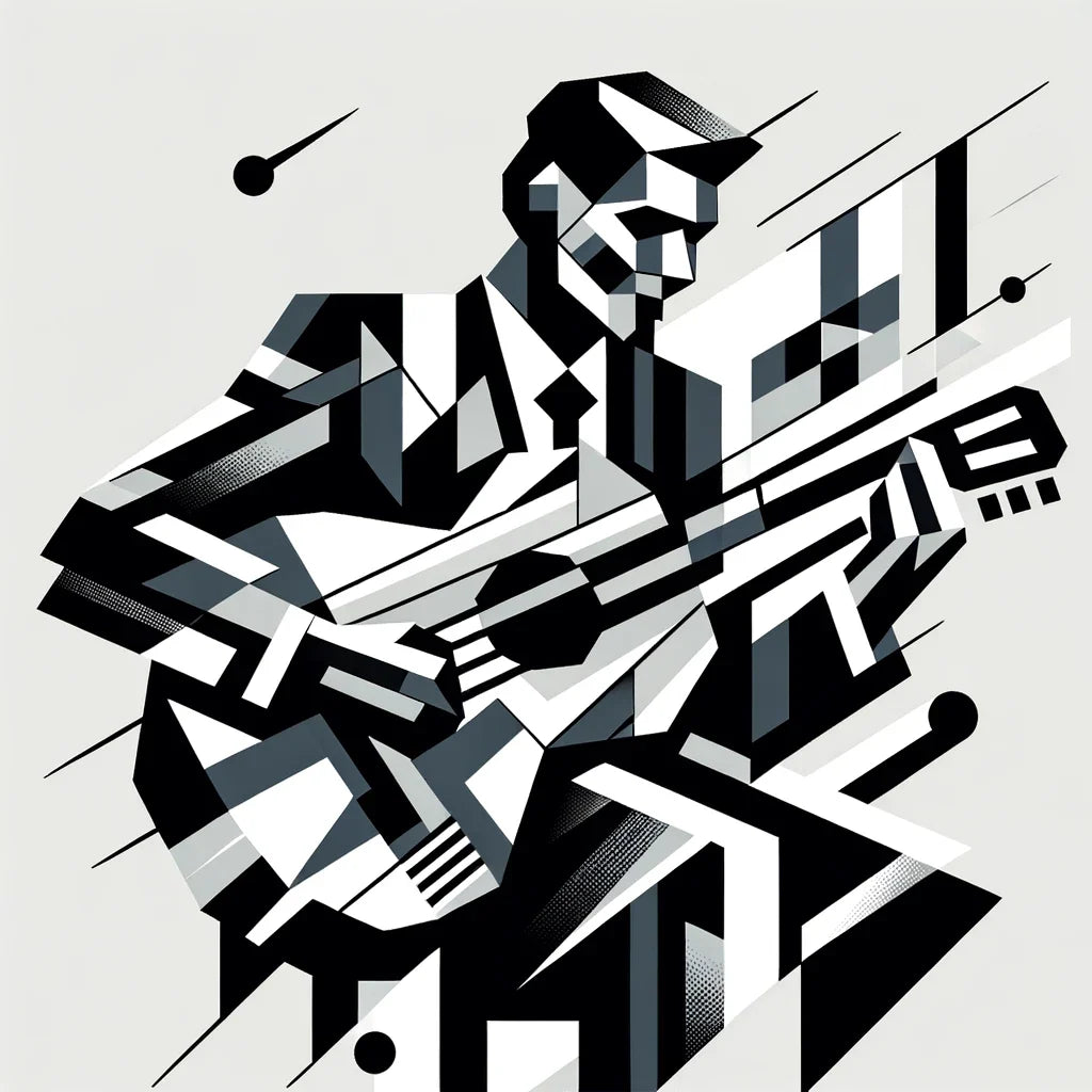 Cubist Melody Canvas
