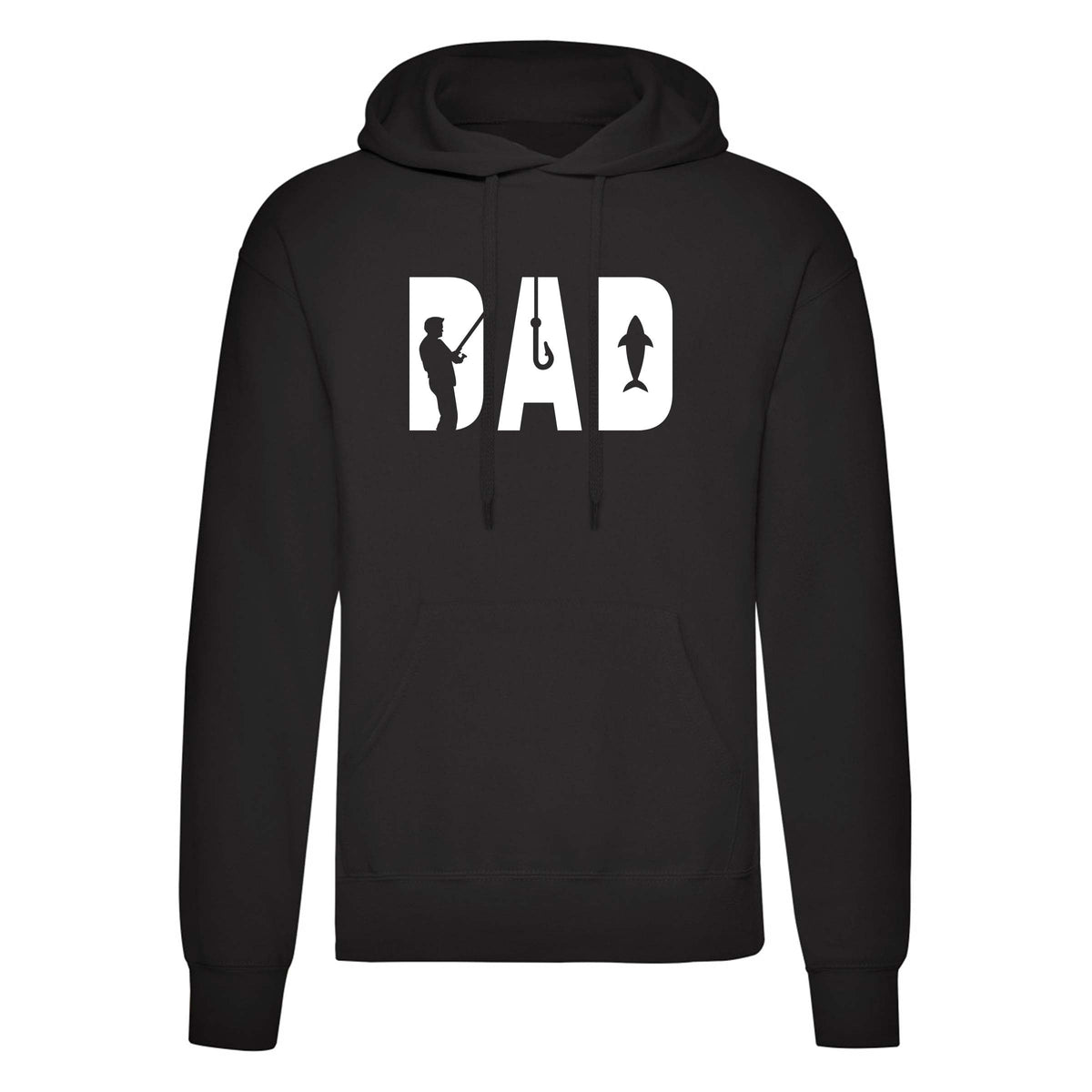 Adults "DAD" Printed Angling Pullover Hoodie
