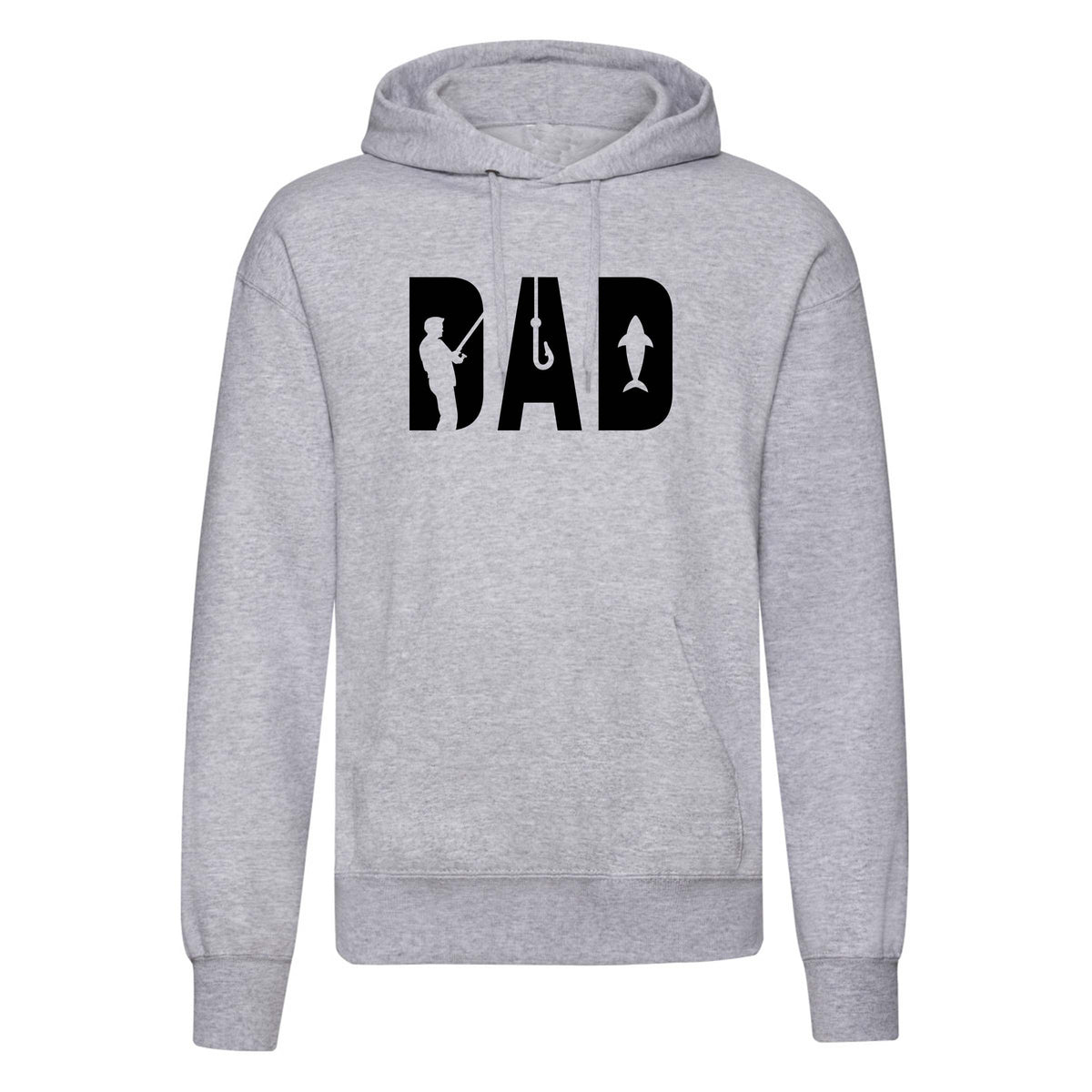 Adults "DAD" Printed Angling Pullover Hoodie
