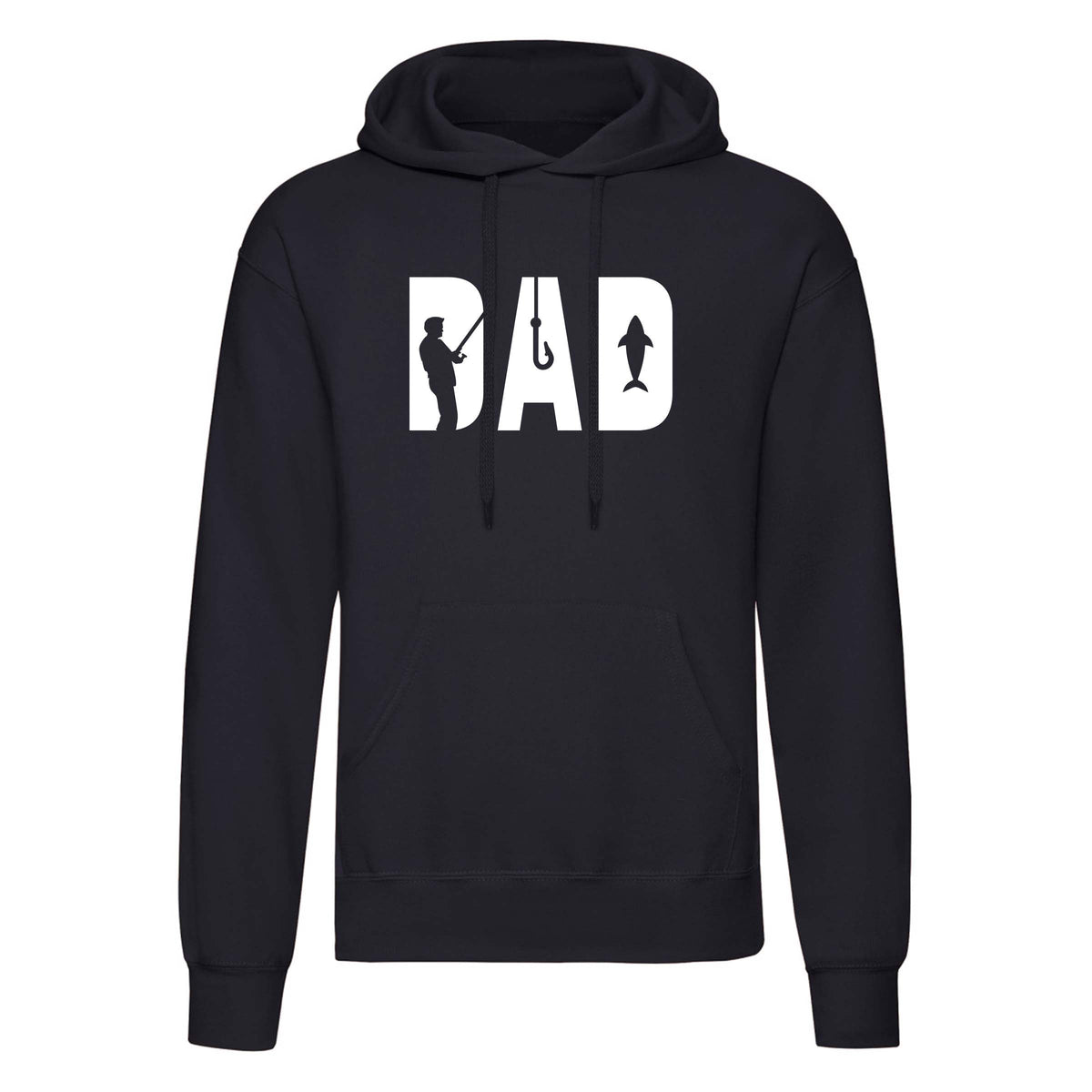 Adults "DAD" Printed Angling Pullover Hoodie