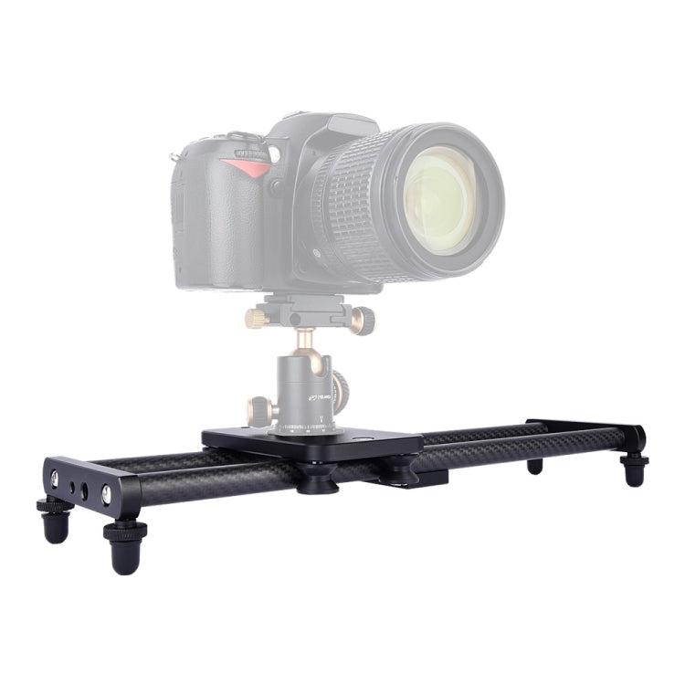 YELANGU L40T 40cm Carbon Fiber Slide Rail Track for SLR Cameras / Video Cameras, L40T 40cm