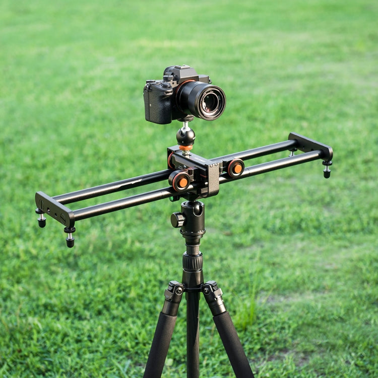 YELANGU L4X-60ET 60cm Splicing Slide Rail Track + Trolley Rail Buckle with Ballhead for SLR Cameras / Video Cameras, L4X-60ET 60cm