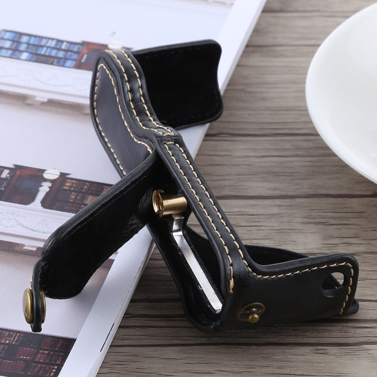1/4 inch Thread PU Leather Camera Half Case Base for Canon G7 X Mark II, For Canon G7X2