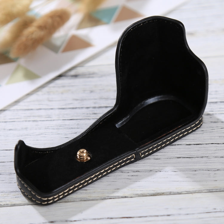 1/4 inch Thread PU Leather Camera Half Case Base for Sony ILCE-5100 / A5100, For Sony A5100