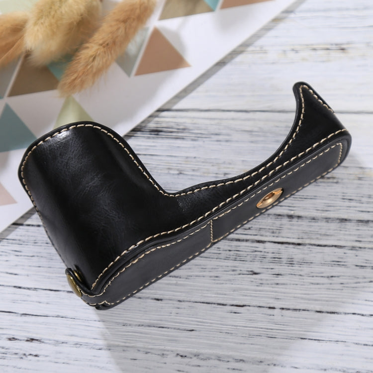 1/4 inch Thread PU Leather Camera Half Case Base for Sony ILCE-5100 / A5100, For Sony A5100